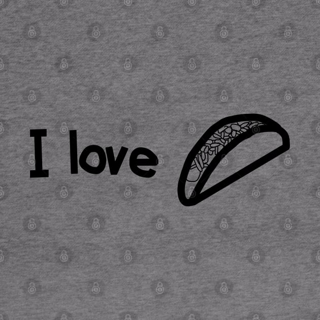 I love Tacos Too Outline by ellenhenryart